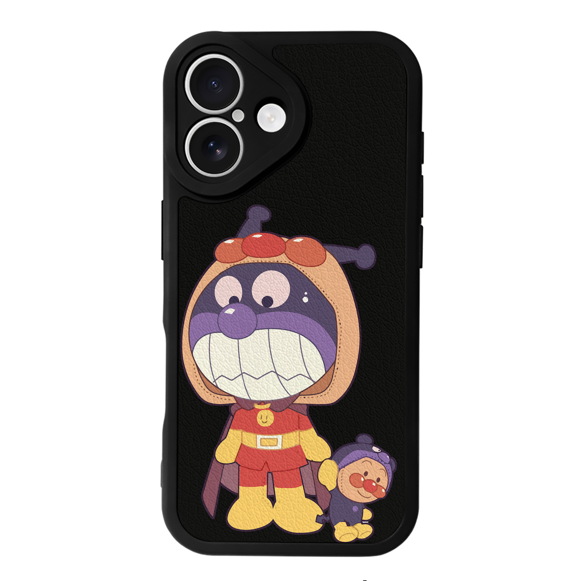 （画像用） アンパンマン Anpanman 【iPhone 16シリーズ対応】シリコンスマホケース（レザー調） 材質：シリコン